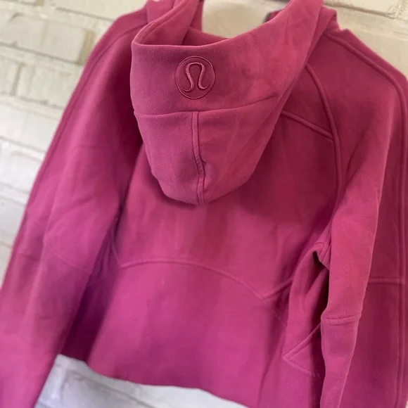 Lululemon Scuba Oversized Half Zip Hoodie XS/S Raspberry Pink - Picture 2 of 4